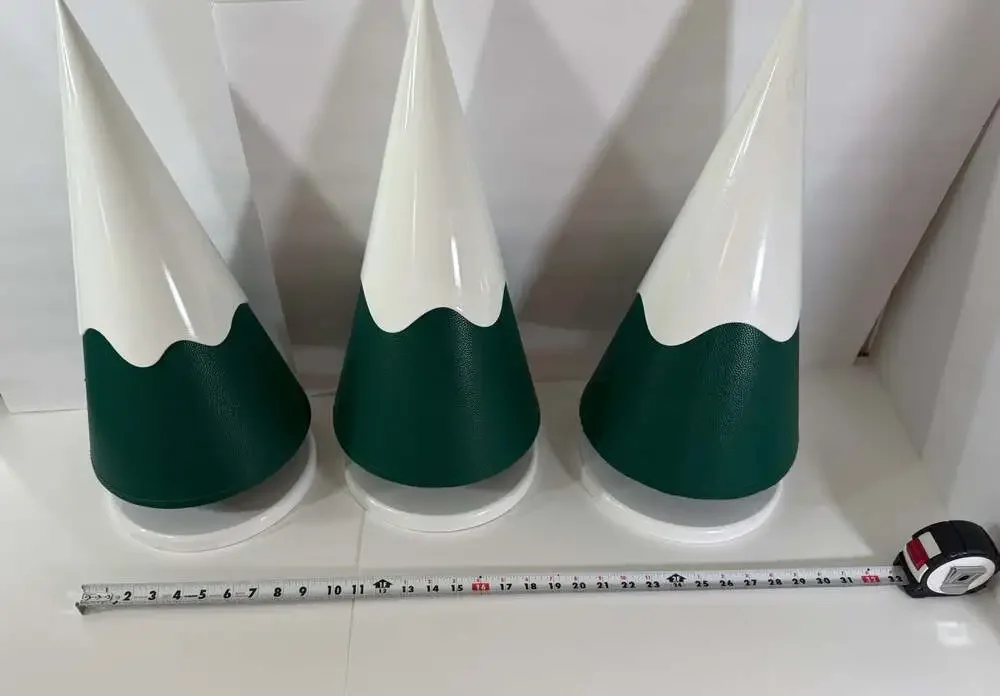 Decorative Faux Leather Christmas Trees, Storefront or Window Decor